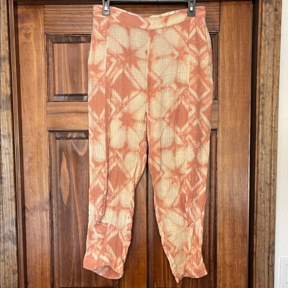 Free people cotton gauze like tie dye Harem style pant M